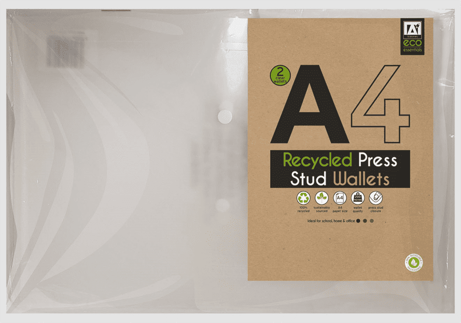 ECO A4 RECYCLED STUD WALLETS