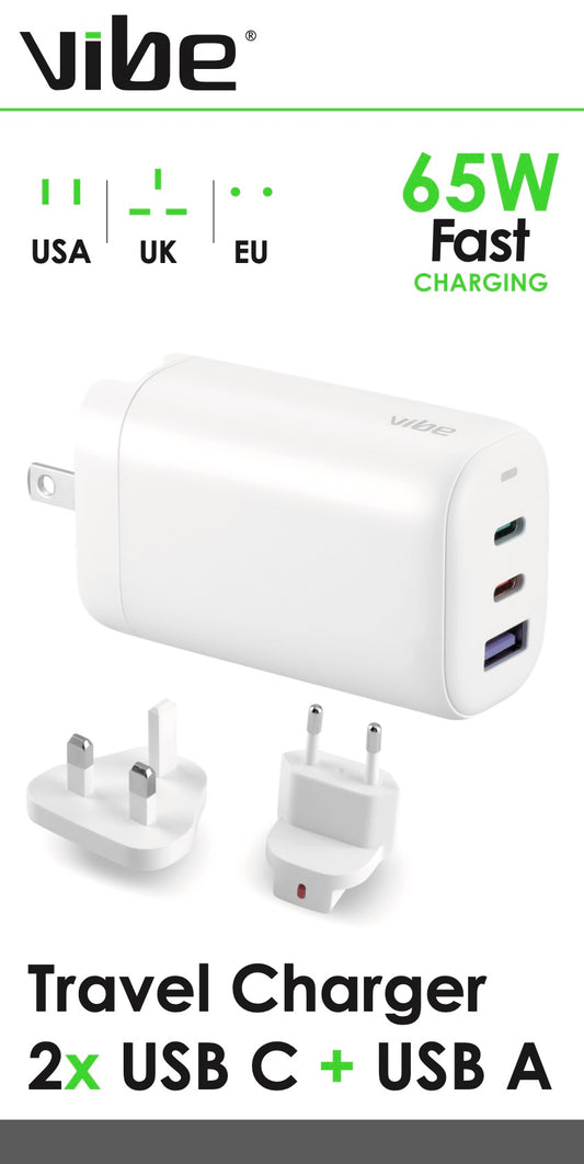VIBE 65w WORLDWIDE MAINS CHARGER