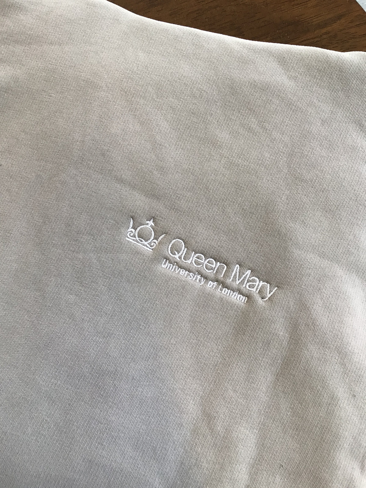 NEW QMUL OVERSIZED HOODIE BUBBLE PRINT