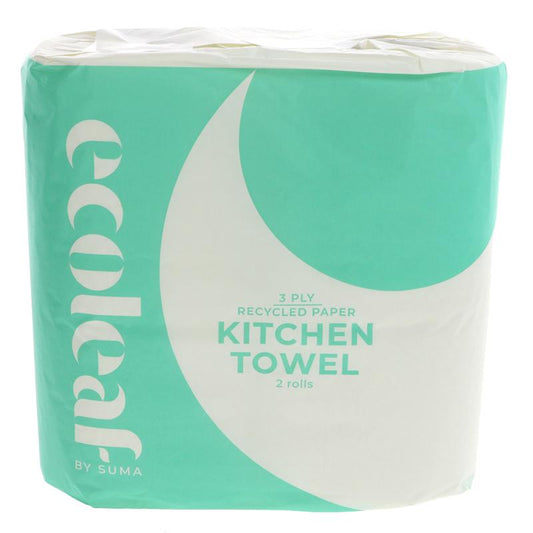 ECO LEAF KITCHEN ROLL 2 PACK